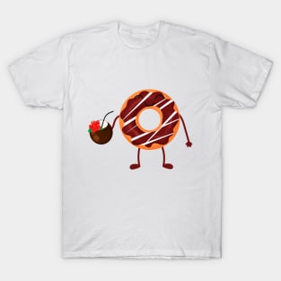 Donut drinks coconut cocktail T-Shirt